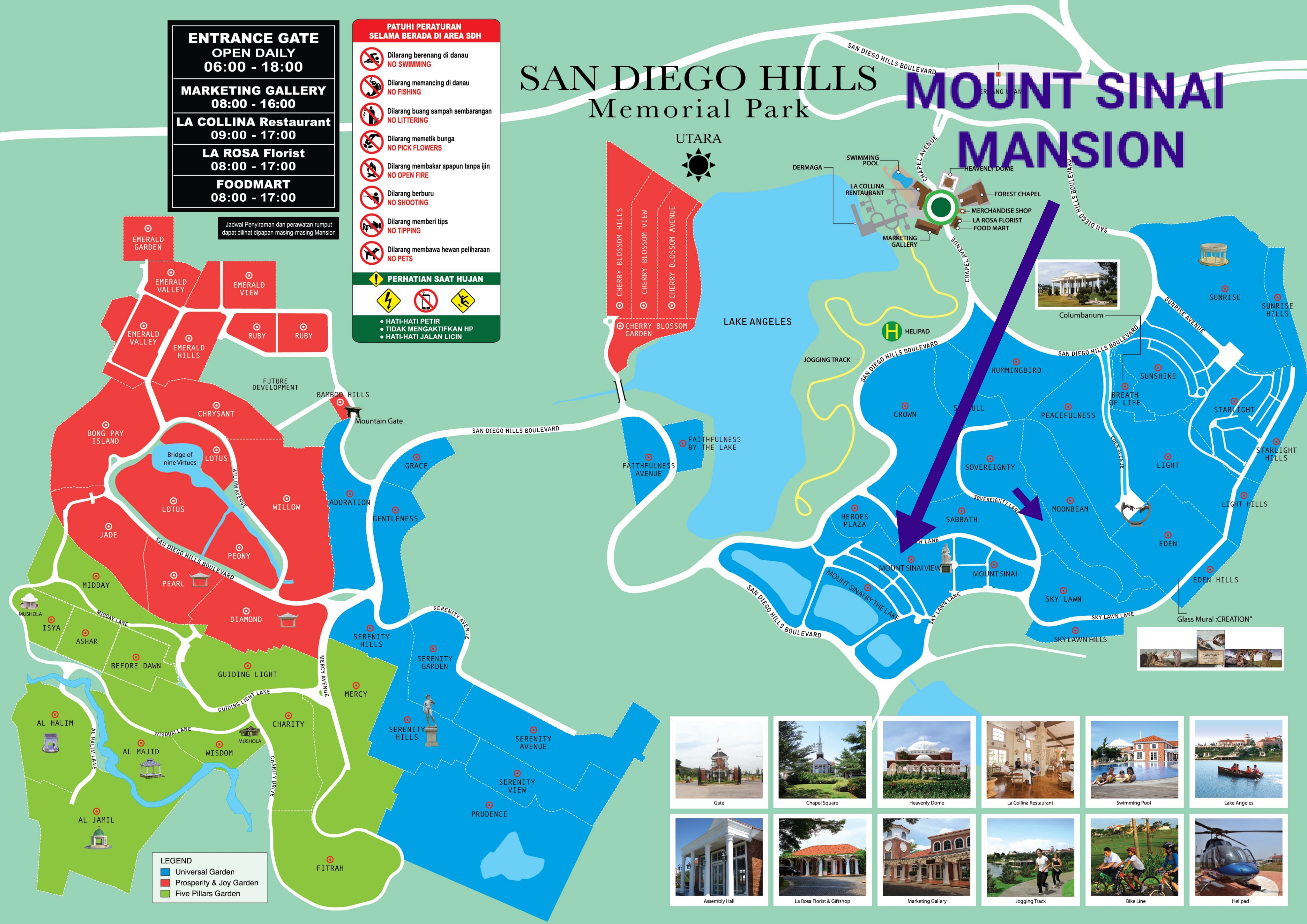 Map Mount Sinai Mansion San Diego Hills